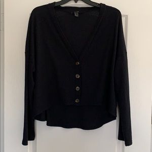 Black cardigan